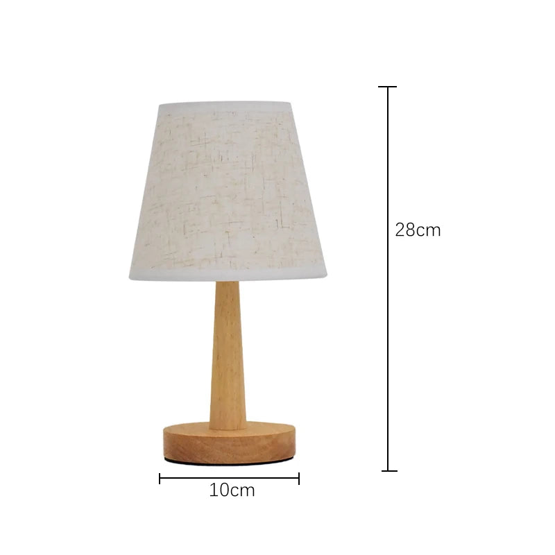 LED Table Lamp Interior Lighting Fixture for Living Bedroom Bedside Night Desktop Decoration Retro Japanese Style Desk Lights