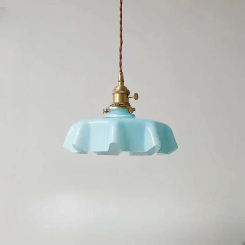 French Brass Hanging Lamp - Brasschic