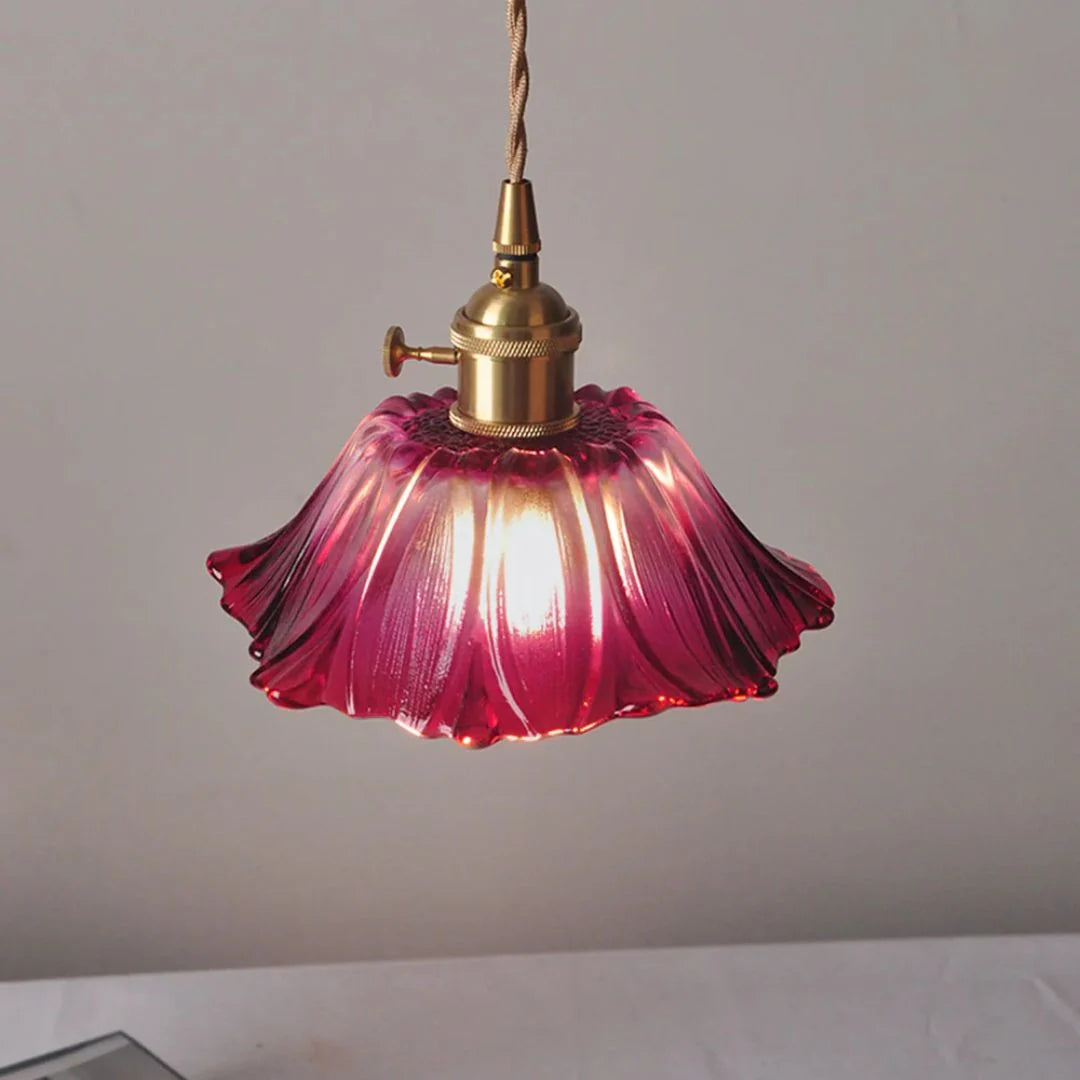 Cullivan | Bloemvormige Glazen Hanglamp