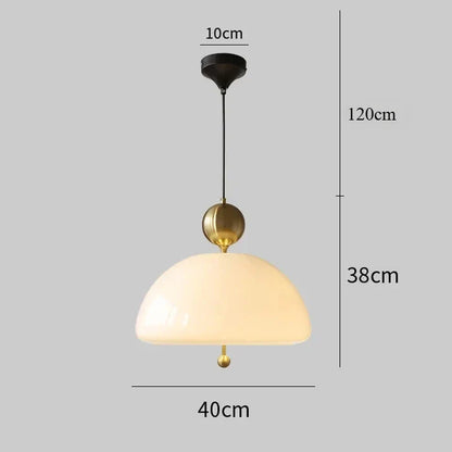 Time-Traveling Lighting Experiment, Bauhaus Geometry Meets Medieval Color in Glass Pendant for Avant-Garde Living Room & Salon