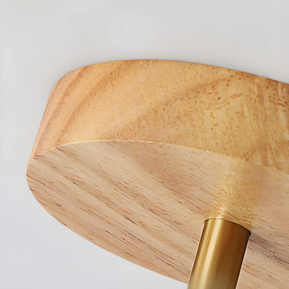 Vintage Style Wood Glass Drum Ceiling Lamp | Norvane