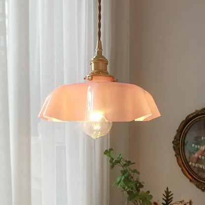 French Brass Hanging Lamp - Brasschic