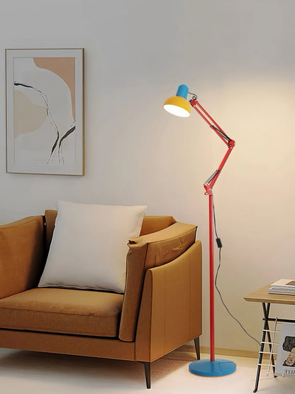 Memphis Retro Tall Metal Floor Lamp - Full Spectrum Eye Protection LED Reading Light
