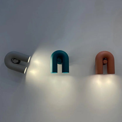 Modern Circus Wall Lamp Adjustable U-Shaped Design | Integrated LED 3000K–6000K | Aluminum & ABS | Indoor Decorative Lighting