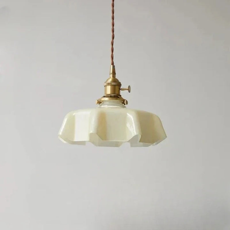 French Brass Hanging Lamp - Brasschic