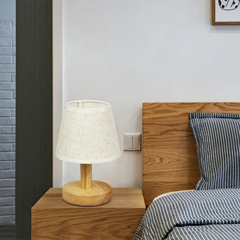 LED Table Lamp Interior Lighting Fixture for Living Bedroom Bedside Night Desktop Decoration Retro Japanese Style Desk Lights