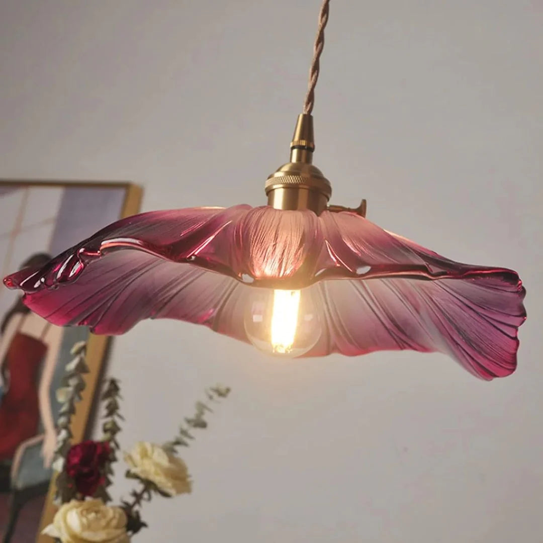 Cullivan | Bloemvormige Glazen Hanglamp