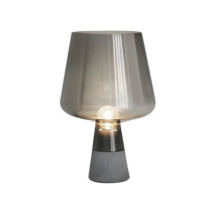 Table Lamp with Glass Shade Modern Bedside | Amvoro
