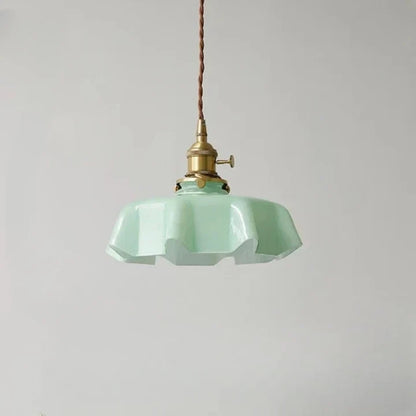French Brass Hanging Lamp - Brasschic