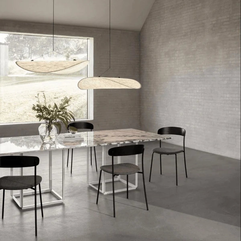 Japandi Stijl Zijden Hanglamp Kroonluchter