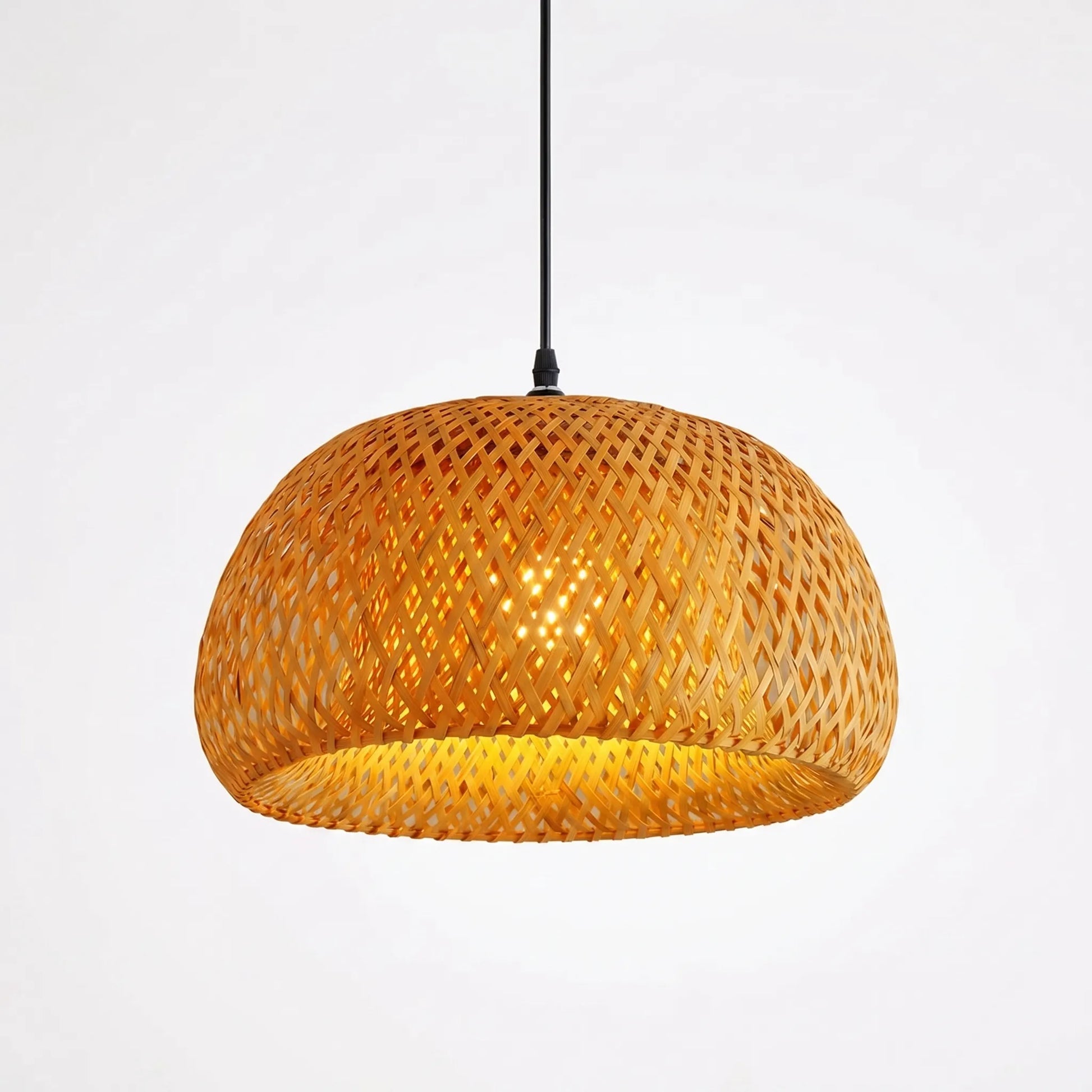 Wovella - Woven Dome Pendant Light Fixture- Dining Room Lighting