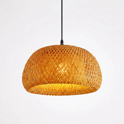 Wovella - Woven Dome Pendant Light Fixture- Dining Room Lighting