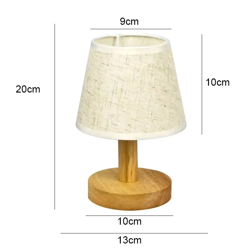 LED Table Lamp Interior Lighting Fixture for Living Bedroom Bedside Night Desktop Decoration Retro Japanese Style Desk Lights