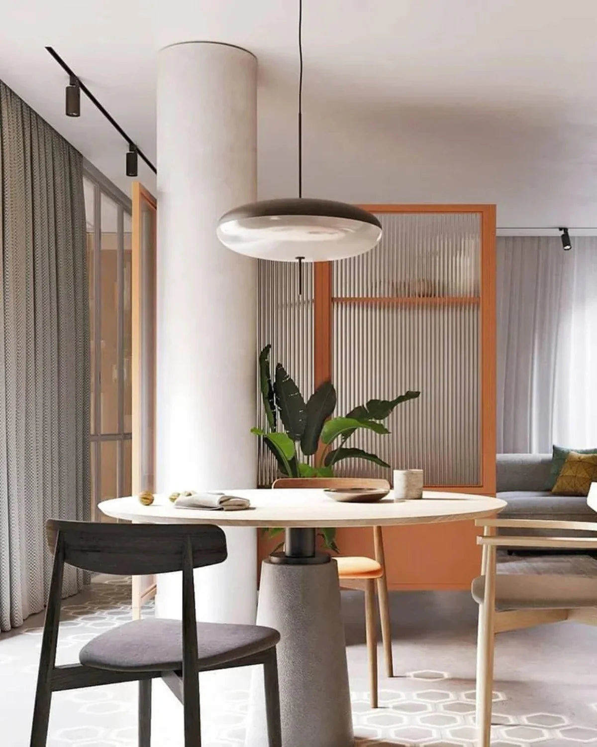 Orblume - Minimalist Floating Disc Pendant Lamp