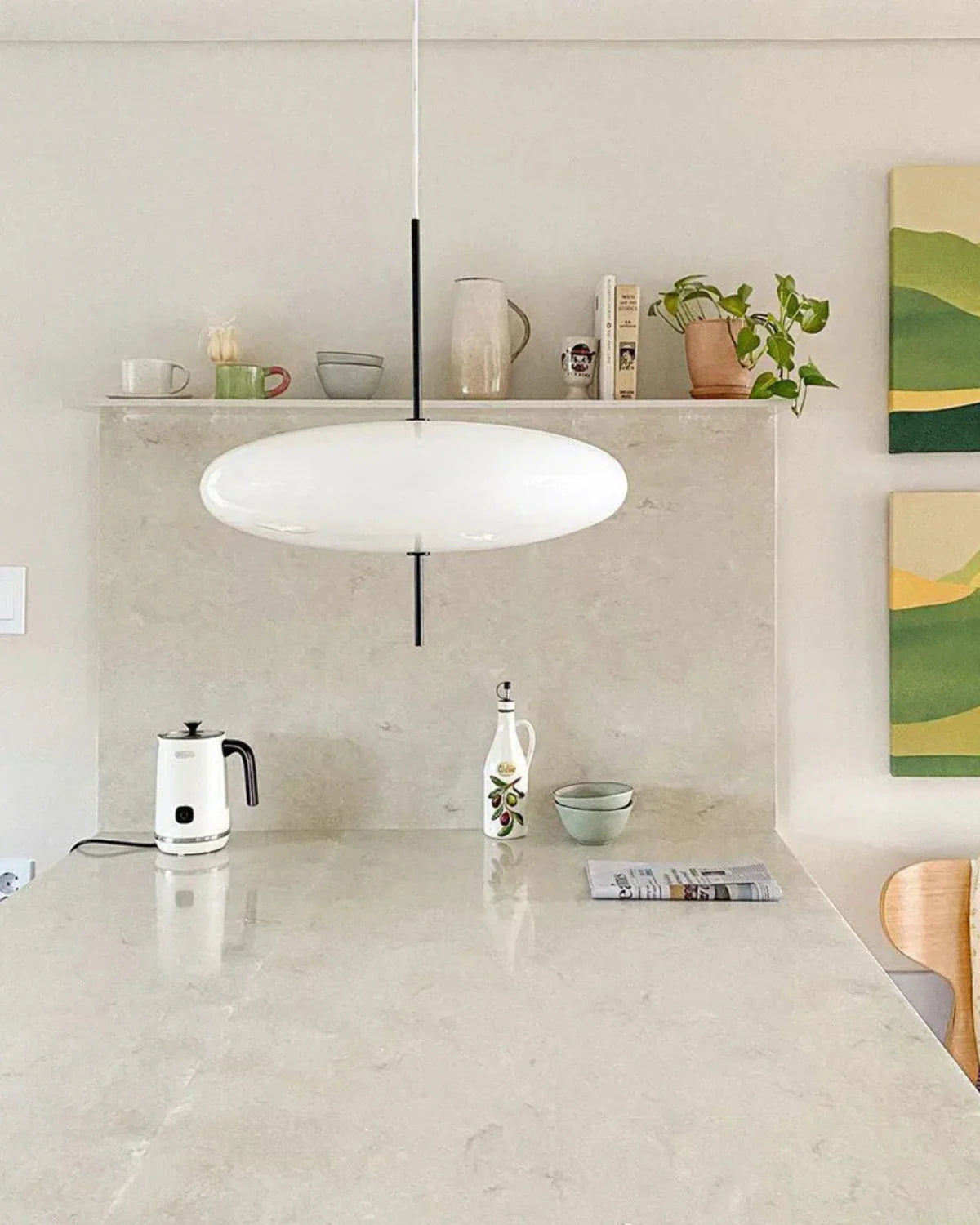 Orblume - Minimalist Floating Disc Pendant Lamp