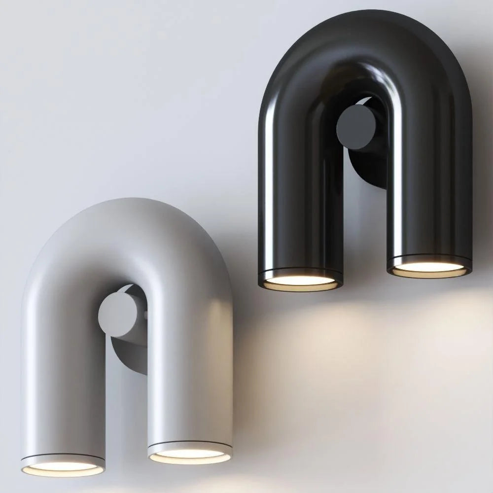 Modern Circus Wall Lamp Adjustable U-Shaped Design | Integrated LED 3000K–6000K | Aluminum & ABS | Indoor Decorative Lighting