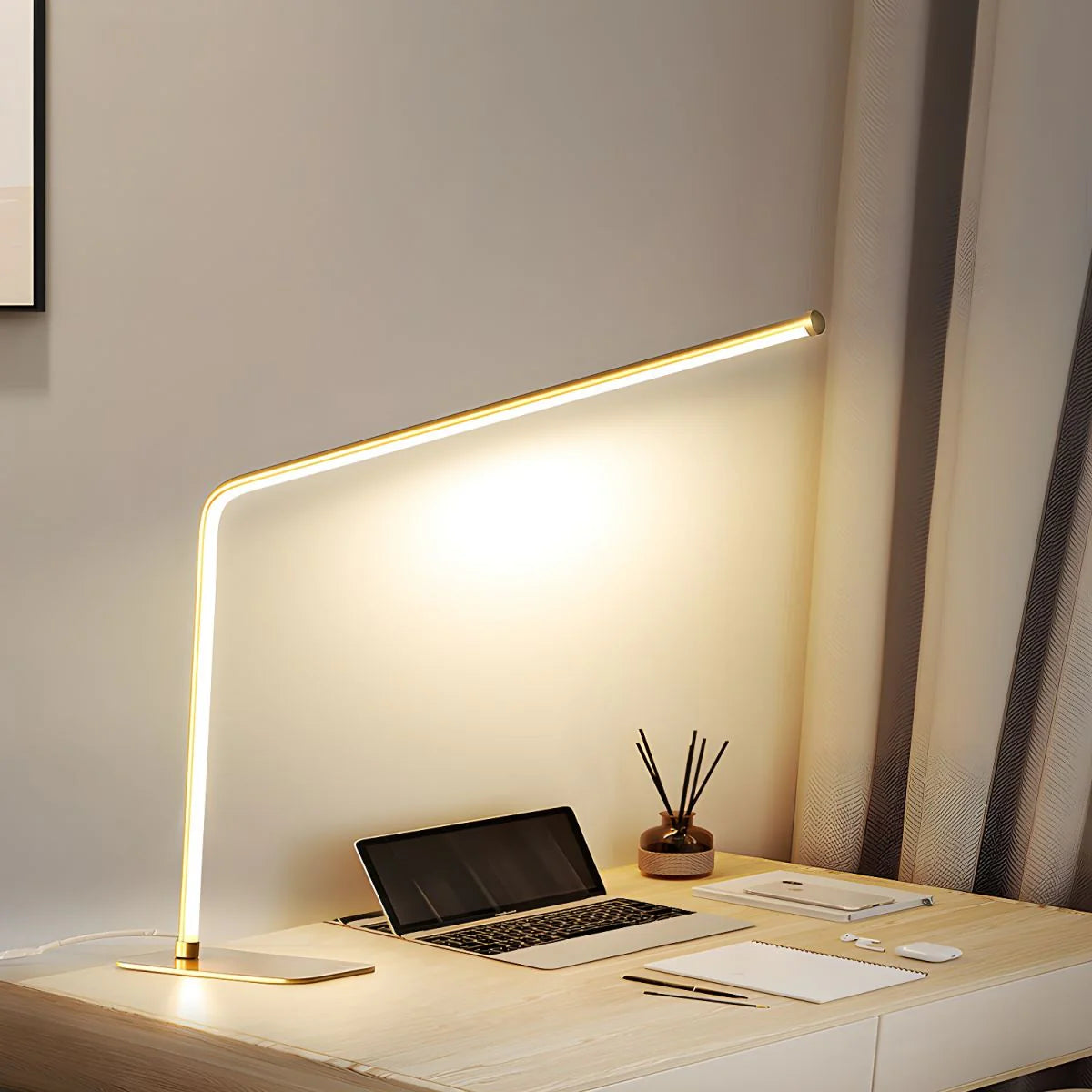 Norvia, lámpara de sobremesa LED nórdica