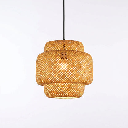 Wovella - Woven Dome Pendant Light Fixture- Dining Room Lighting
