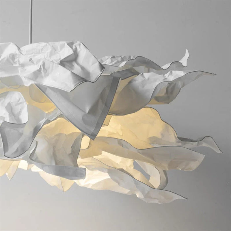 Ylva – Papier-Pendelleuchte Im Wolkenstil