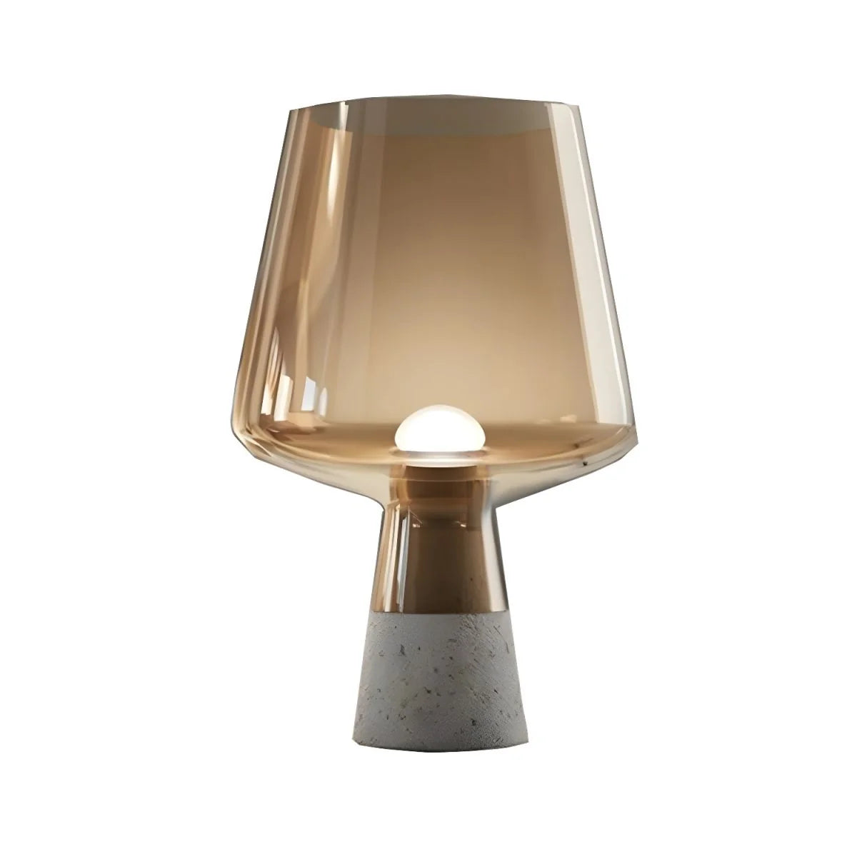 Table Lamp with Glass Shade Modern Bedside | Amvoro