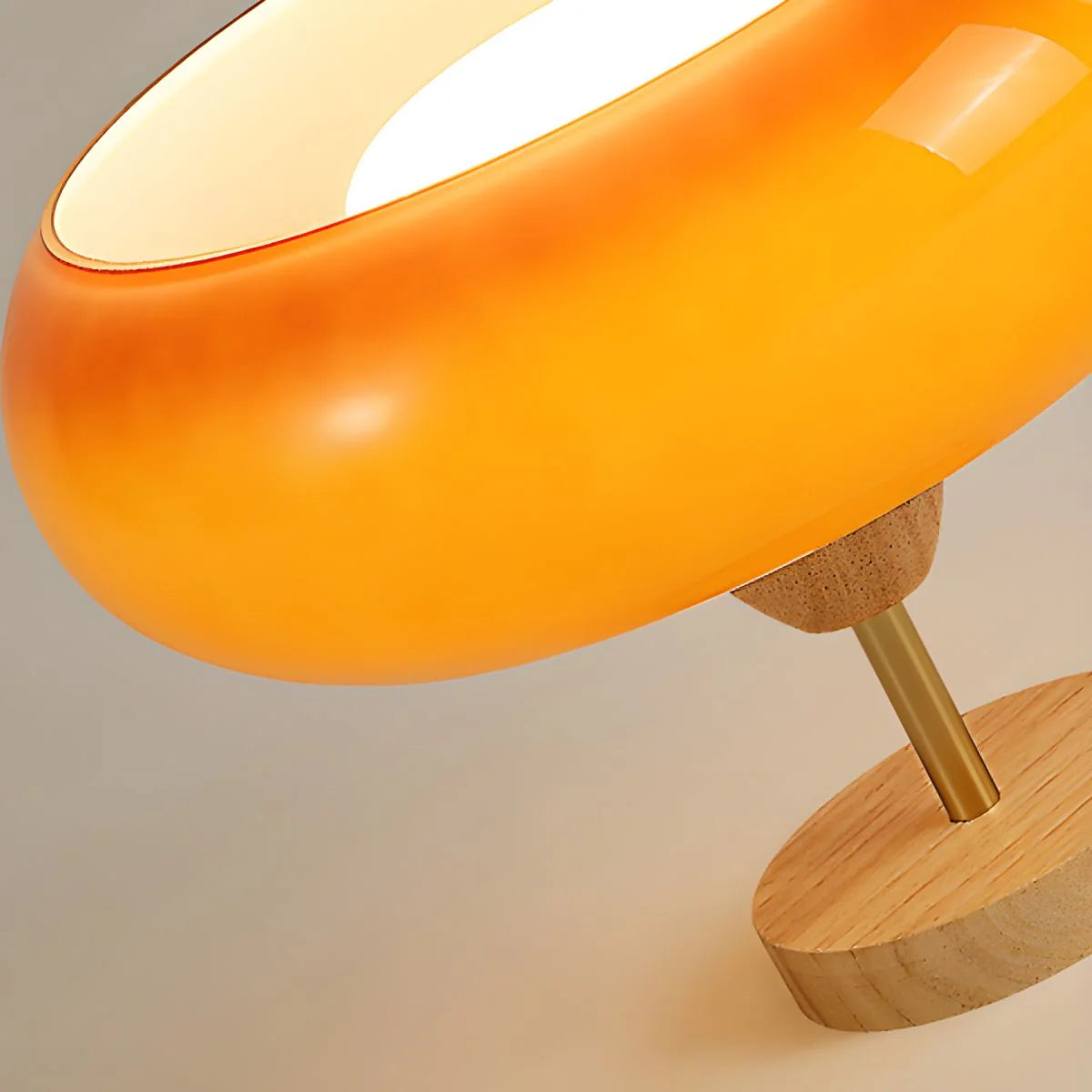 Vintage Style Wood Glass Drum Ceiling Lamp | Norvane