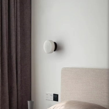 Luxroyale Luxury Spanish Natural Marble Circular Wall Lamp