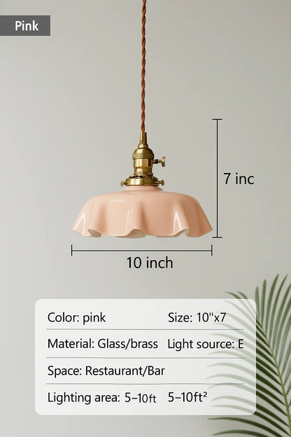 French Brass Hanging Lamp - Brasschic