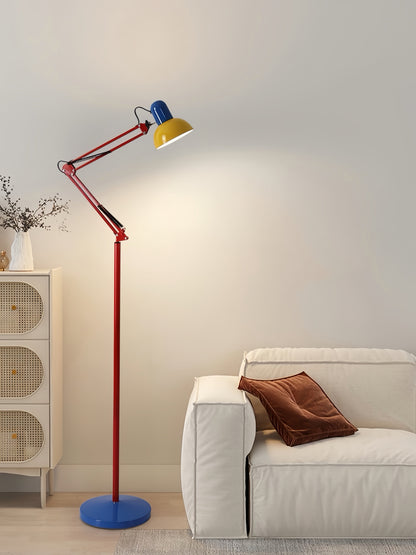 Memphis Retro Tall Metal Floor Lamp - Full Spectrum Eye Protection LED Reading Light