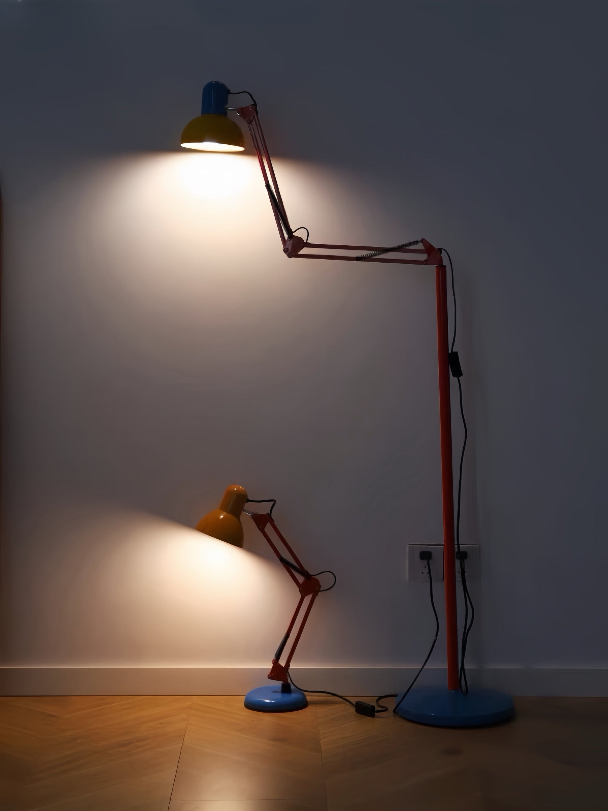 Memphis Retro Tall Metal Floor Lamp - Full Spectrum Eye Protection LED Reading Light