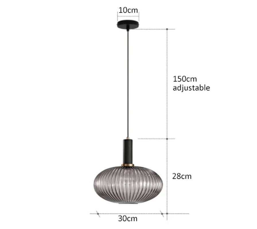Retro Restaurant Colorfull Glass Pendant Lights Creative Living Room Lamp Simple Bedside Lamp LED E27 Hanging Loft Lighting