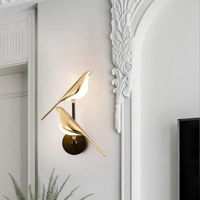 Aviora Wandlampe in Vogelform – LED Wandleuchte Mit Verstellbarer Lichtausrichtung