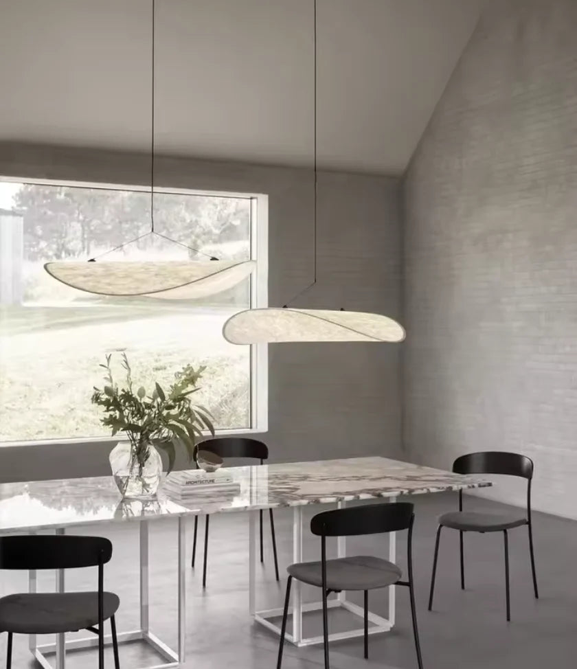Japandi Stijl Zijden Hanglamp Kroonluchter