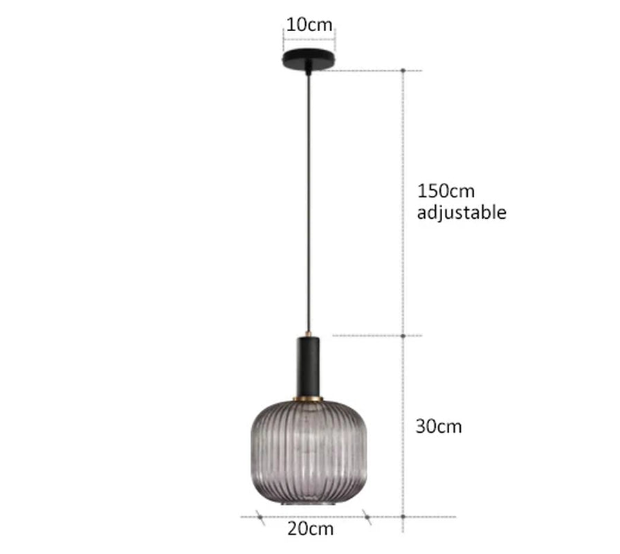 Retro Restaurant Colorfull Glass Pendant Lights Creative Living Room Lamp Simple Bedside Lamp LED E27 Hanging Loft Lighting