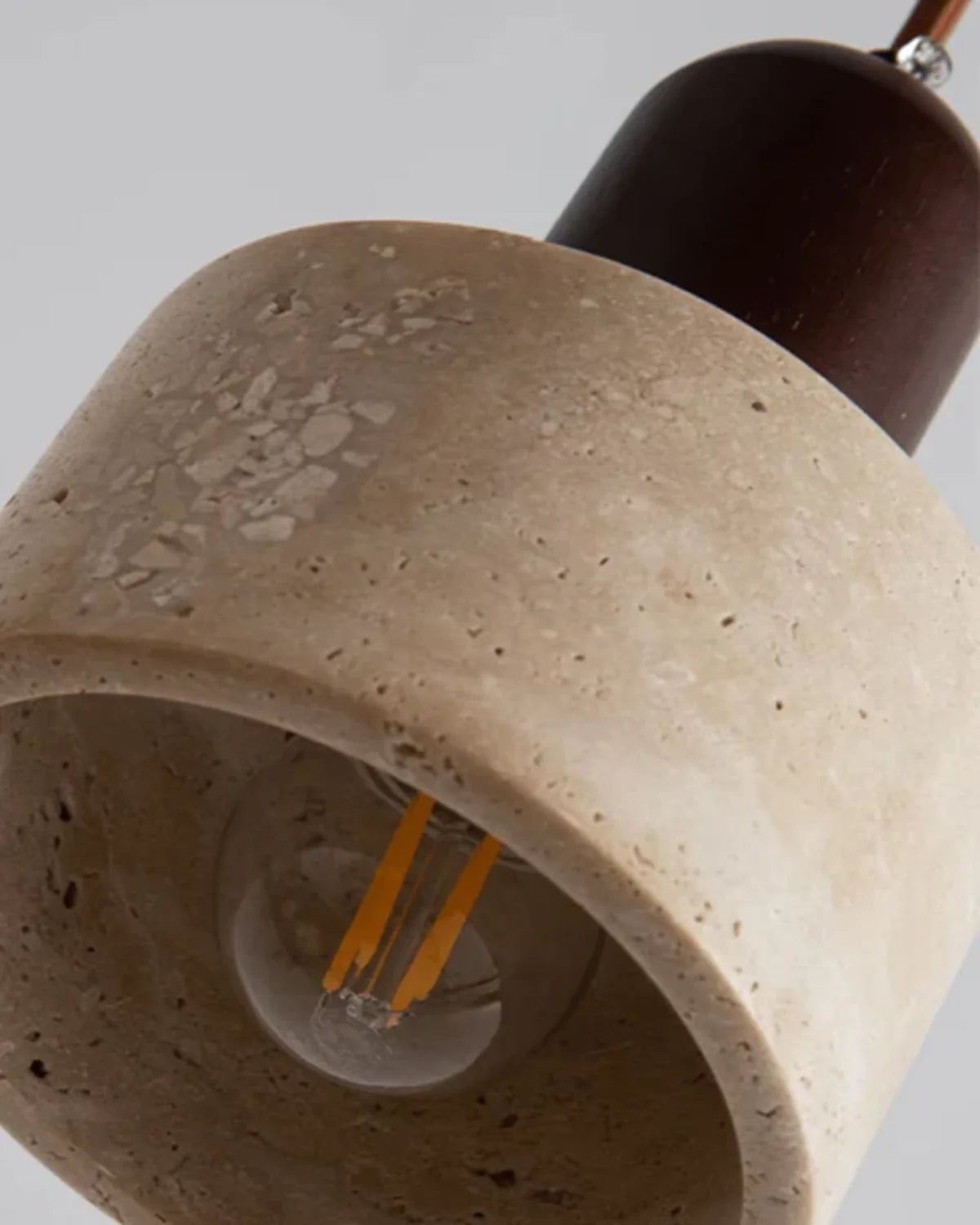 Stravelle - Natural Stone Cylindrical Pendant Lamp