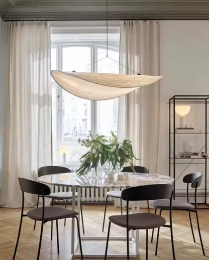 Japandi Stijl Zijden Hanglamp Kroonluchter