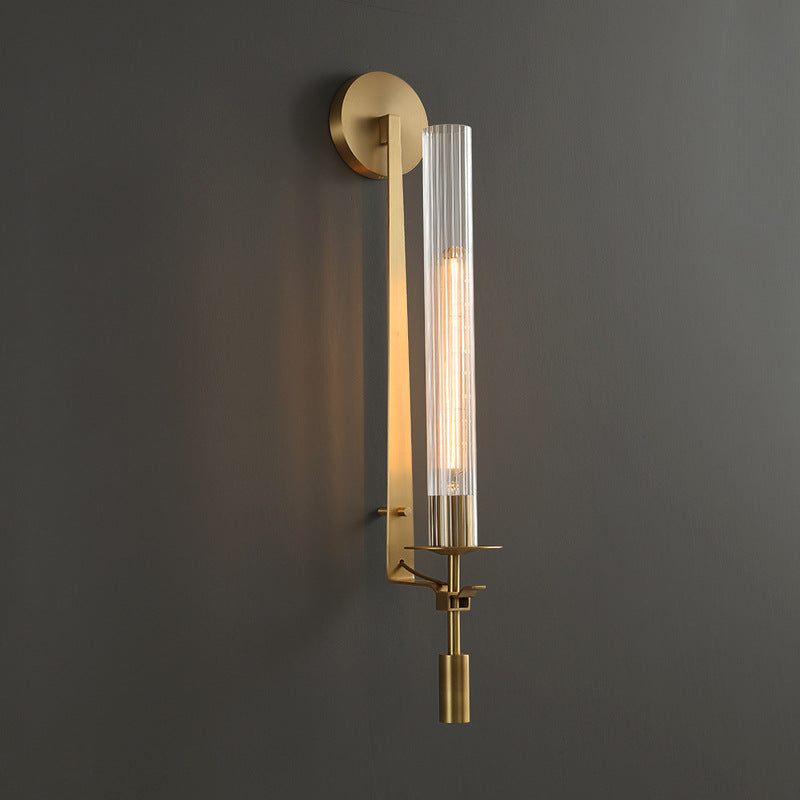Áurea, Aplique de pared de latón y vidrio