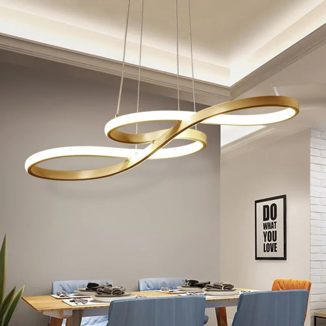 Órbita, lámpara colgante LED de anillos