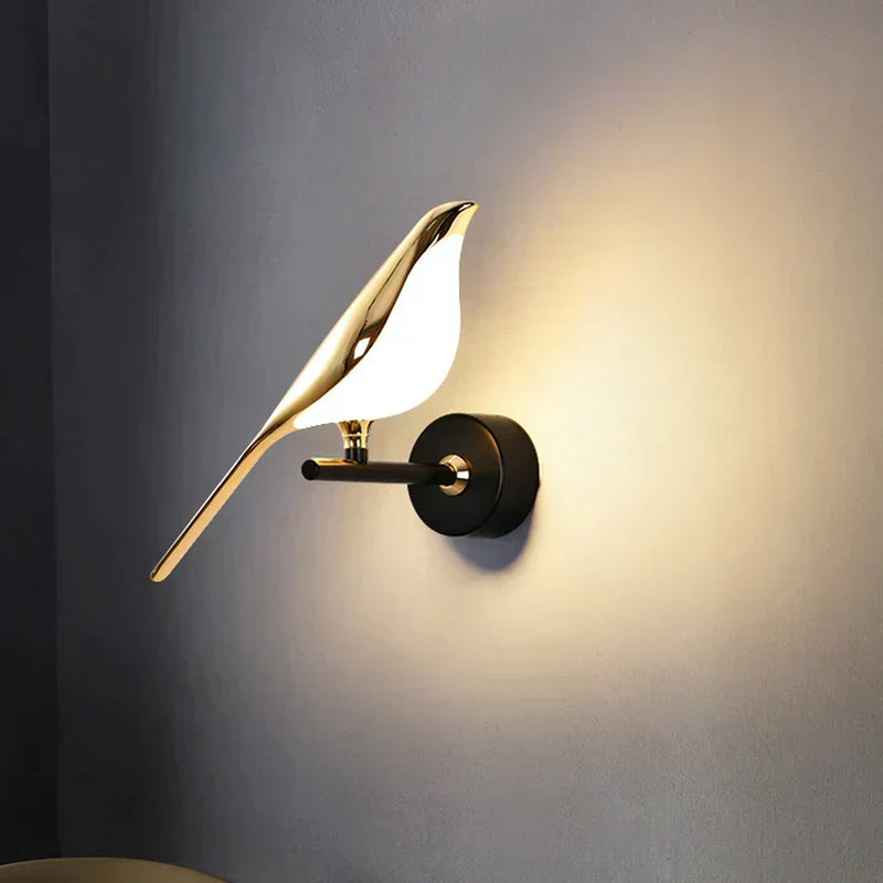 Aviora Wandlampe in Vogelform – LED Wandleuchte Mit Verstellbarer Lichtausrichtung
