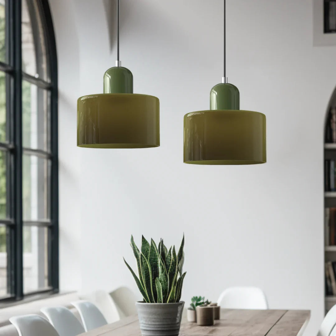 Restfield | Lismeno Retro Hanglamp – Glazen Hanglamp Met Warm Licht Voor Eettafel, Keuken & Woonkamer