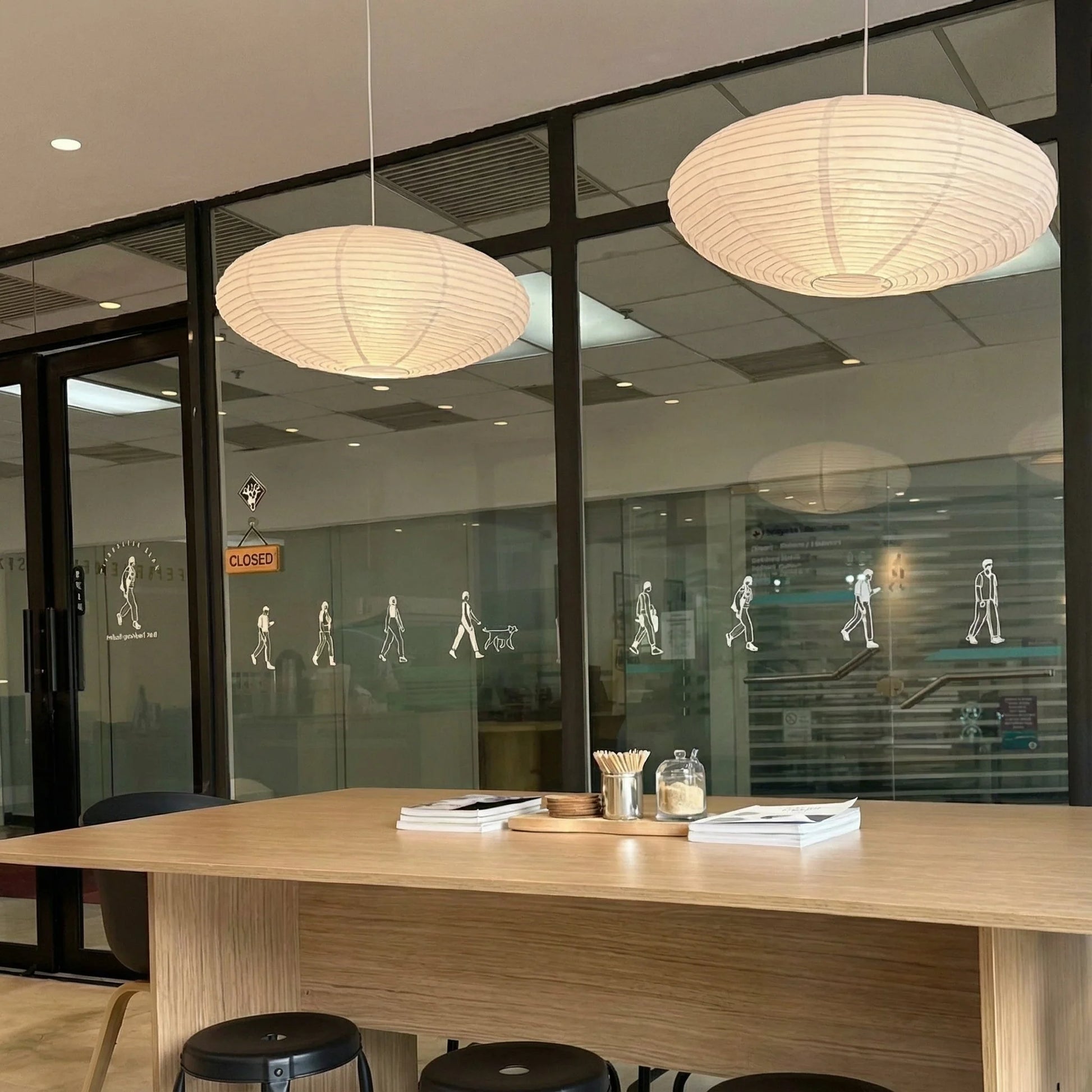 Paper Pendant Light Wabi Style Contemporary Ceiling Lamp Indoor