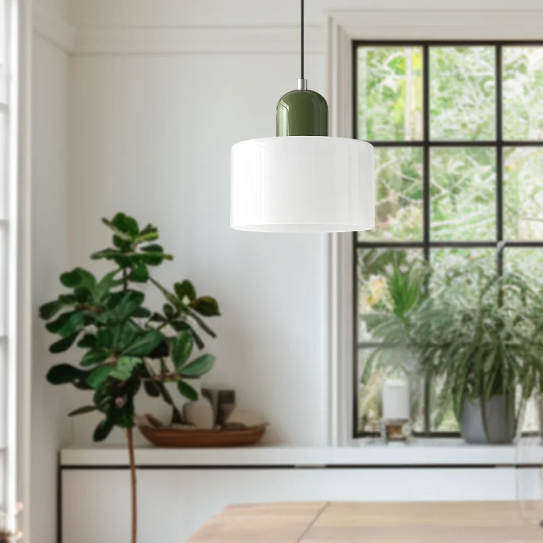 Restfield | Lismeno Retro Hanglamp – Glazen Hanglamp Met Warm Licht Voor Eettafel, Keuken & Woonkamer