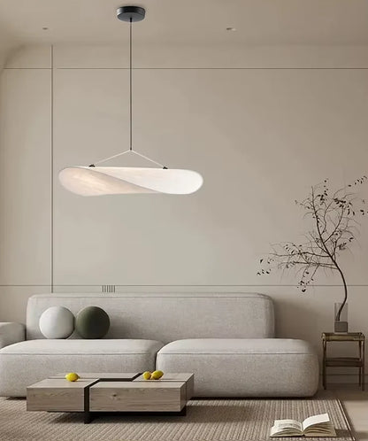 Japandi Stijl Zijden Hanglamp Kroonluchter