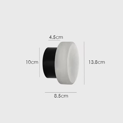Luxroyale Luxury Spanish Natural Marble Circular Wall Lamp