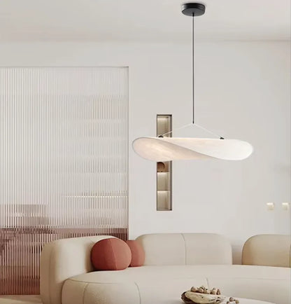 Japandi Stijl Zijden Hanglamp Kroonluchter