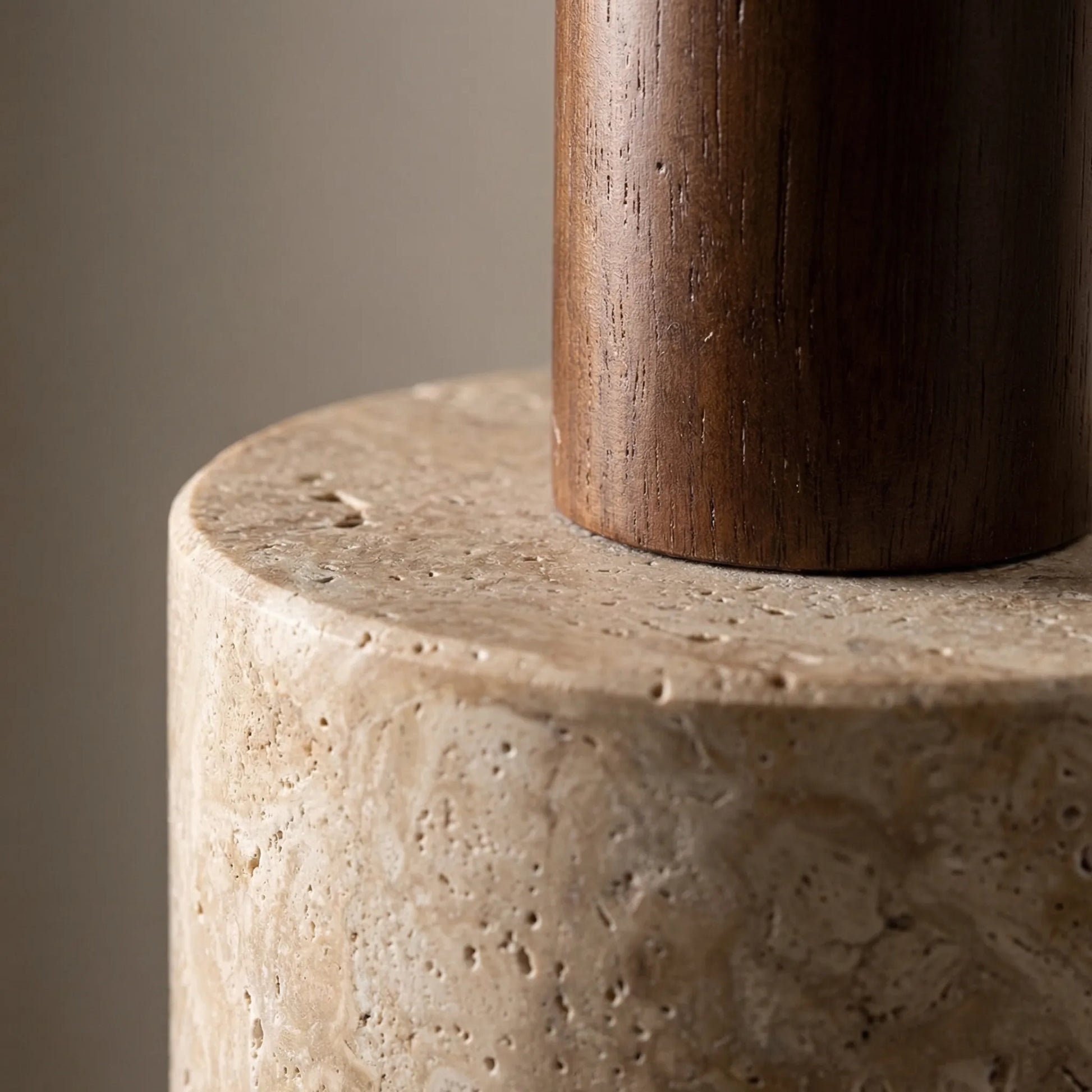 Stravelle - Natural Stone Cylindrical Pendant Lamp