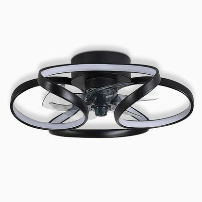Flower LED Modern Built-In Ceiling Fan with Remote Control