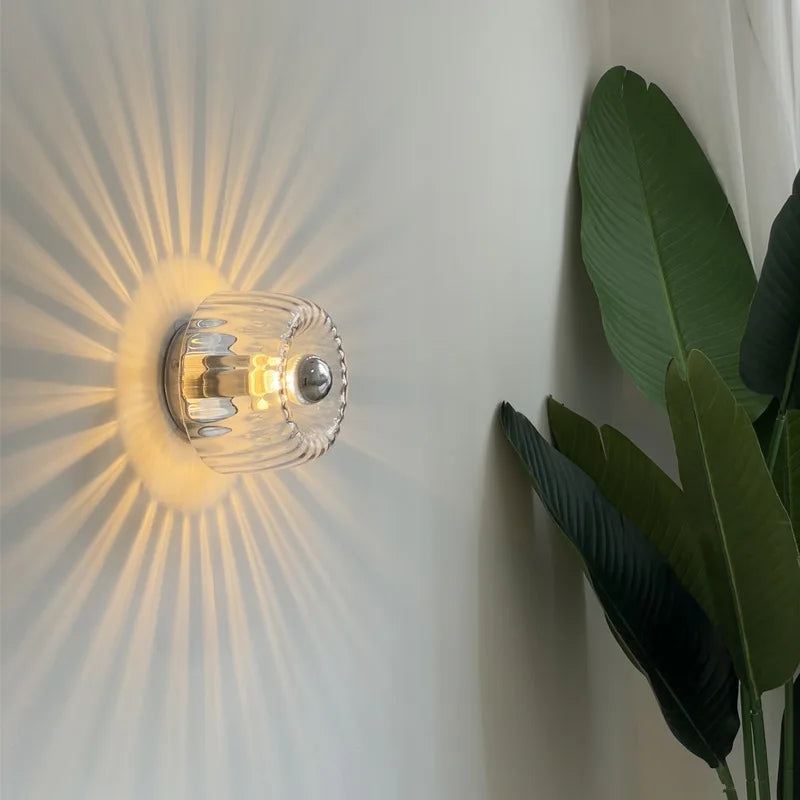 Wandlamp Glas Scandinavisch Bauhaus Metaal E14 Woonkamer Gang Trap Modern | Restfield