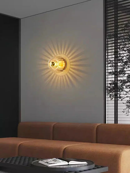Wandlamp Glas Scandinavisch Bauhaus Metaal E14 Woonkamer Gang Trap Modern | Restfield